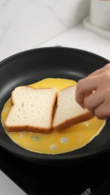 Step 2: Add the eggs and bread