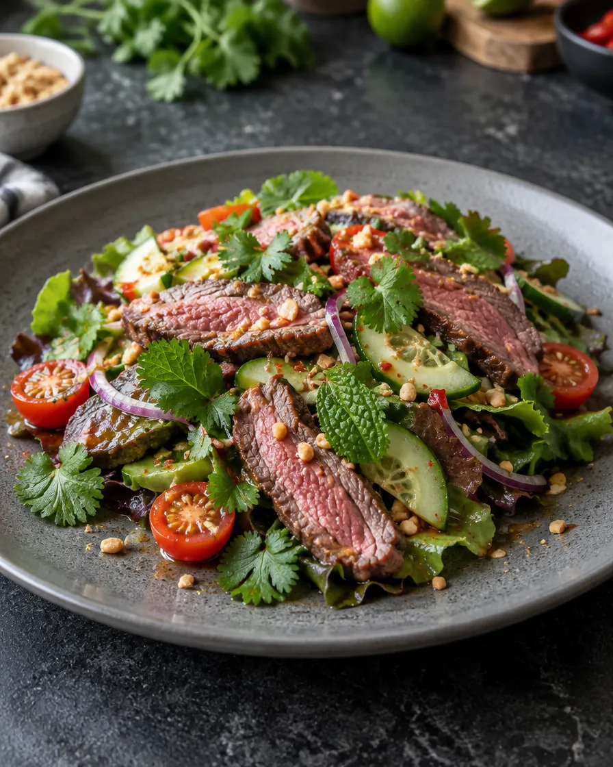 Herby Thai-Style Beef Salad with Lime Chili Dressing