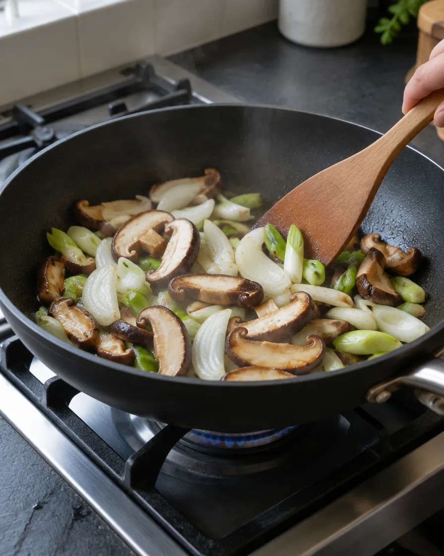 Step 5: First vegetables