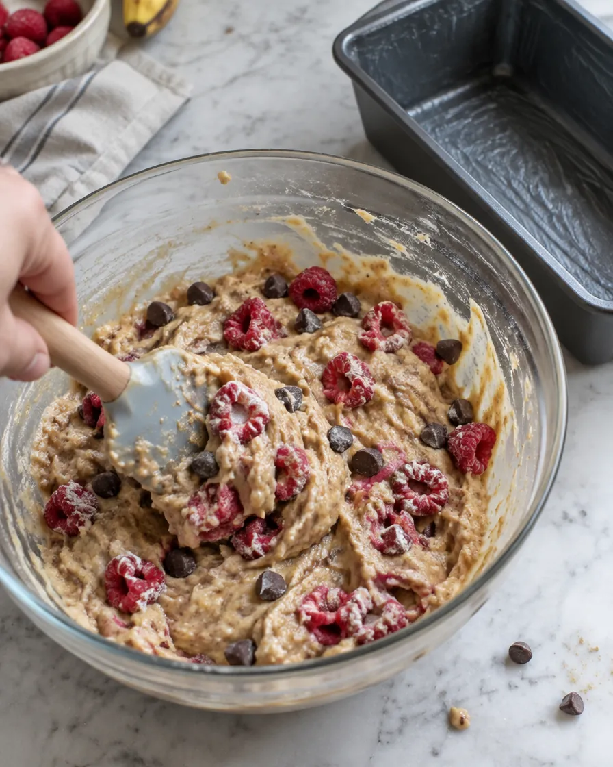 Step 4: With the mixer on low, add the flour mixture and mix only un